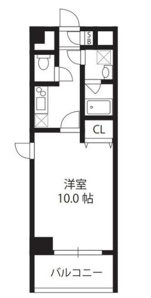 TOWER DE ECO UNI(1K/3階)の間取り写真