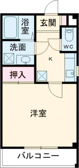 メゾンリパーク(1K/2階)の間取り写真