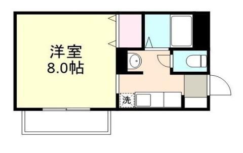 水島臨海鉄道 浦田駅(岡山) 徒歩15分 3階建 築31年(1K/2階)の間取り写真