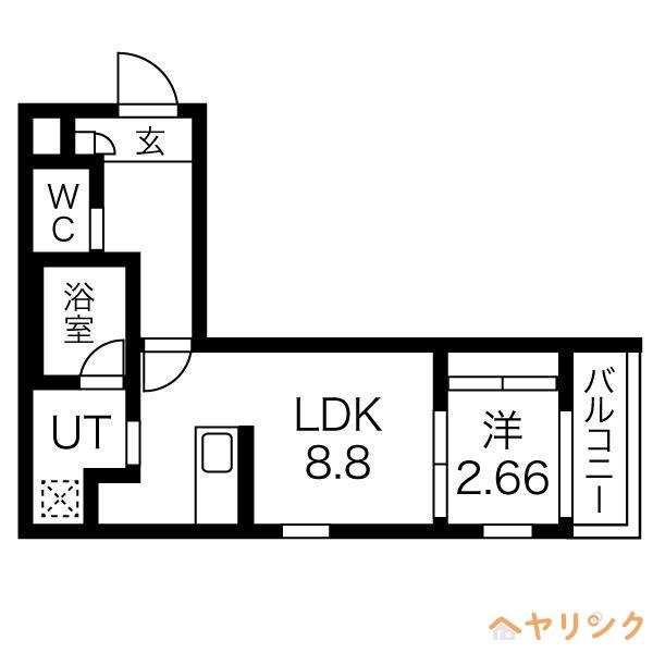 OHKI大曽根(1LDK/3階)の間取り写真