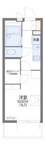 レオパレス千林(1K/2階)の間取り写真