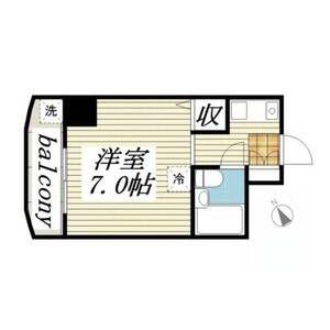メゾンドアヴァル(ワンルーム/5階)の間取り写真