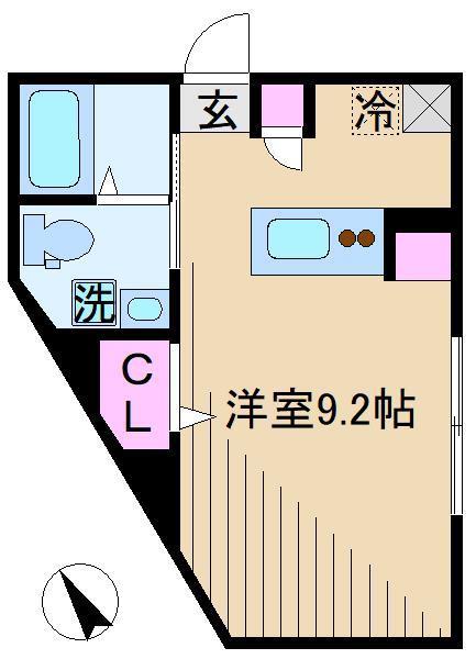 王子PLUS(ワンルーム/3階)の間取り写真
