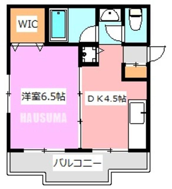 アドレ志茂(1DK/2階)の間取り写真