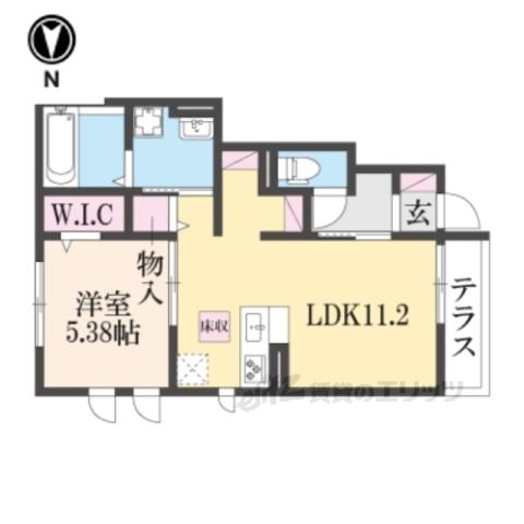 グレイスコーポ5(1LDK/1階)の間取り写真