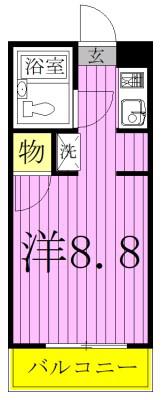 メゾンドロワジール(ワンルーム/1階)の間取り写真