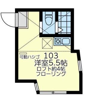 ユナイト根岸グランヴィル(ワンルーム/1階)の間取り写真