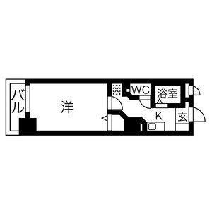 グレイス吹上(1K/4階)の間取り写真