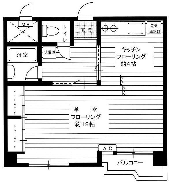 ノア新宿1号館(ワンルーム/7階)の間取り写真