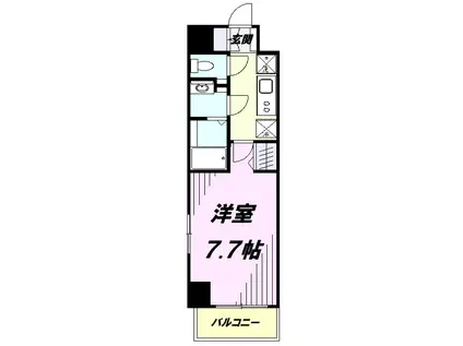 NSTAGE西所沢(1K/6階)の間取り写真