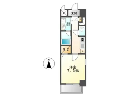プライマリーステージ(1K/10階)の間取り写真