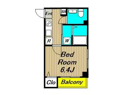 モン・シャトー浜田山(1K/3階)の間取り写真