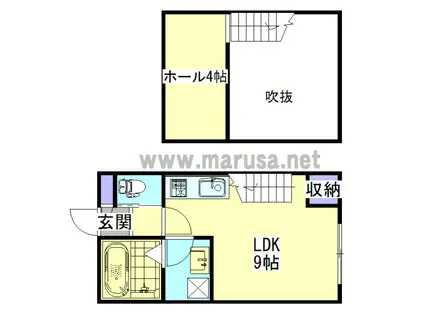コンフォーティア(ワンルーム/1階)の間取り写真