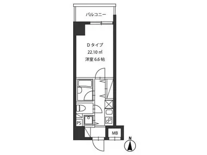 レジディア新御茶ノ水(1K/3階)の間取り写真