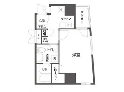 クローバーステイ秋葉原(1K/7階)の間取り写真