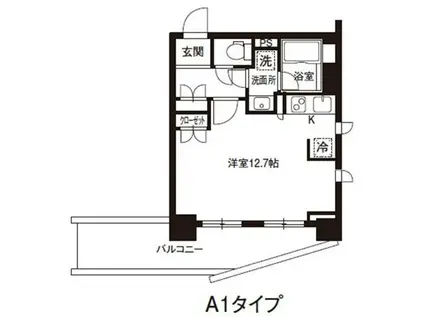 レジディア御茶ノ水(ワンルーム/12階)の間取り写真