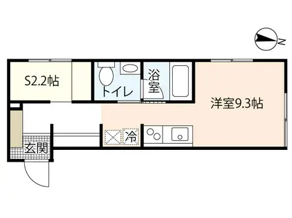 プリマヴェーラ大竹(ワンルーム/1階)の間取り写真