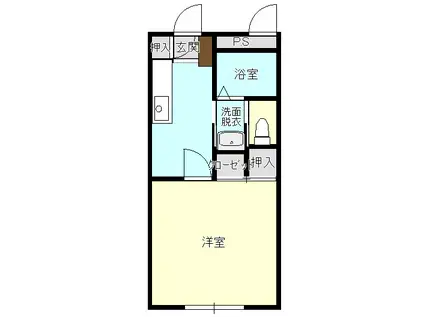 エイブル(1K/2階)の間取り写真