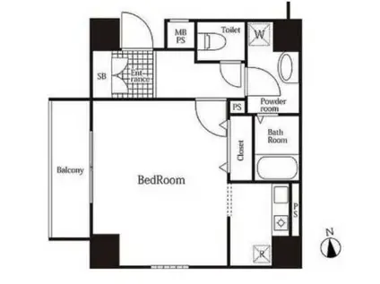 クレアシオン御茶ノ水(1K/10階)の間取り写真