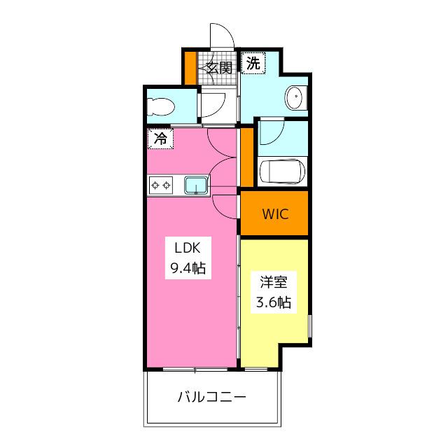 LUMINOUS ALFACIO(1LDK/3階)の間取り写真