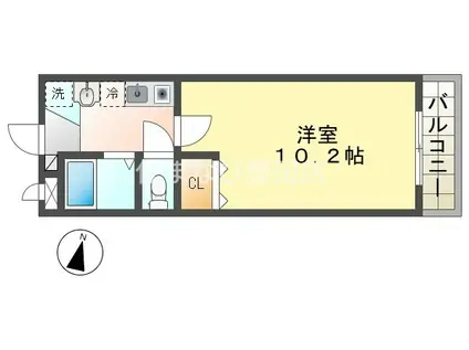 Rプリンス21(1K/2階)の間取り写真