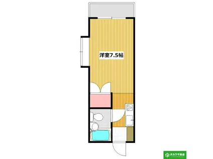 サニーパレス大道(ワンルーム/2階)の間取り写真