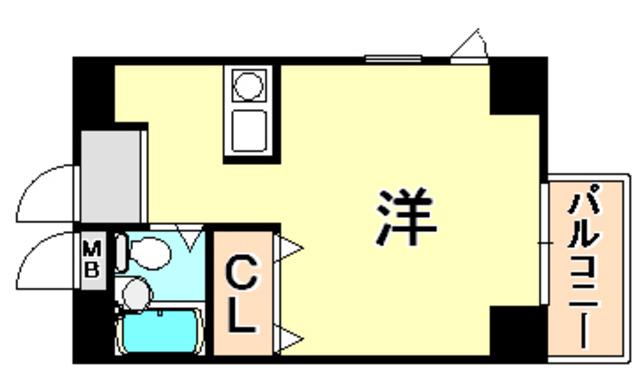 センコーIIIビル(1K/4階)の間取り写真