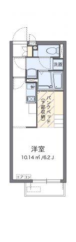 レオネクストサンモール向原(ワンルーム/1階)の間取り写真