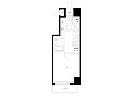 ルーブル明大前(1K/1階)の間取り写真