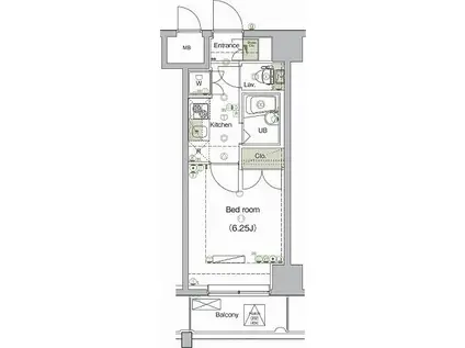 ARTESSIMO ISM(1K/3階)の間取り写真