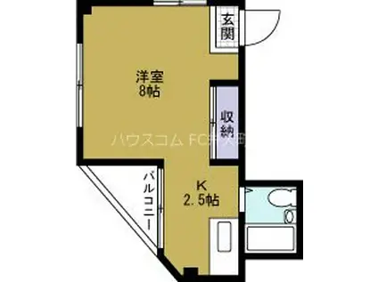 コーポ整優(1K/2階)の間取り写真