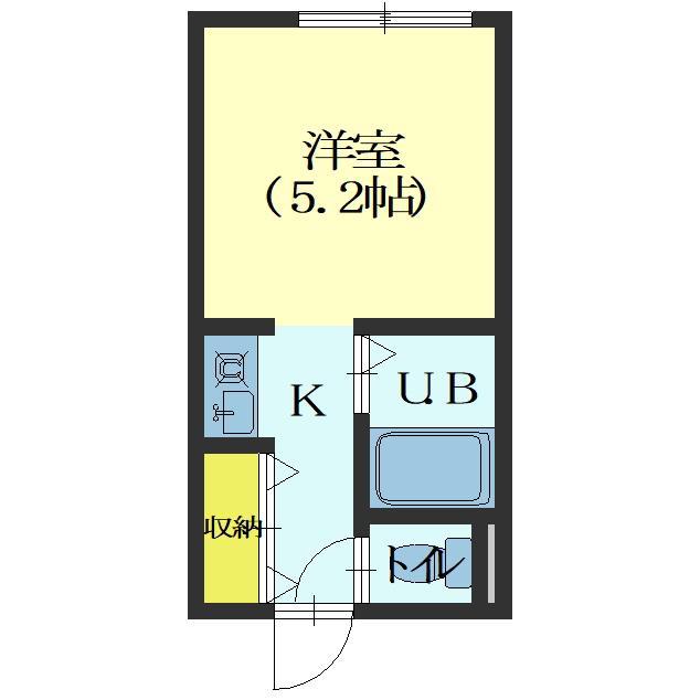 リコリッチ(1K/4階)の間取り写真