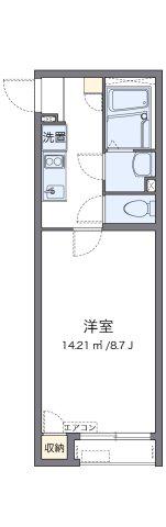 クレイノアヴァンセ座間(1K/2階)の間取り写真
