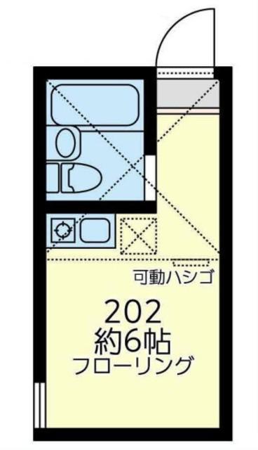 ユナイト末吉テネシーの杜(ワンルーム/2階)の間取り写真