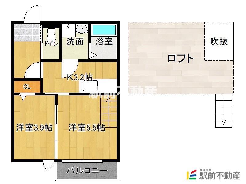 アドバンス野芥駅前(1SLDK/1階)の間取り写真