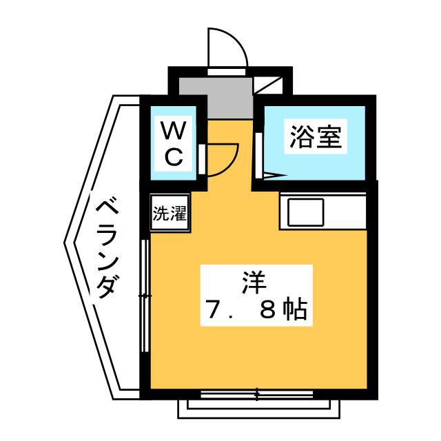 サンヒルズ小野(ワンルーム/4階)の間取り写真