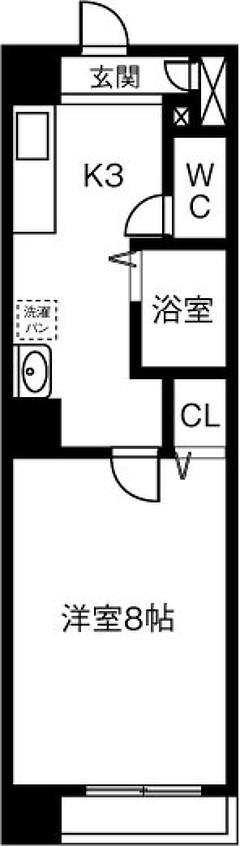 リアライズ岐阜駅前(1K/9階)の間取り写真