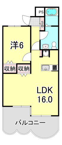 コナビレッジ(1LDK/5階)の間取り写真