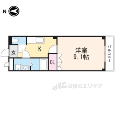 JR福知山線 丹波大山駅 徒歩61分 2階建 築19年(1K/2階)の間取り写真
