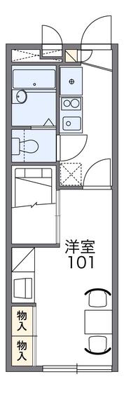 レオパレス長楽寺(1K/1階)の間取り写真
