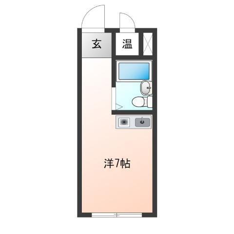 パインリーフ天下茶屋(ワンルーム/1階)の間取り写真