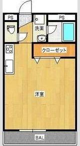 MSグラティア(ワンルーム/5階)の間取り写真