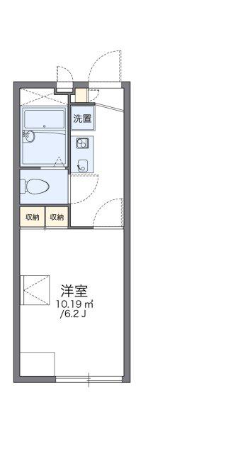 レオパレスKAMISAWA(1K/2階)の間取り写真