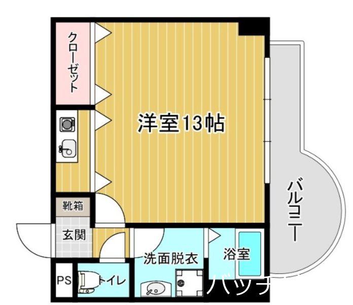 モアフィールド天神南(ワンルーム/3階)の間取り写真