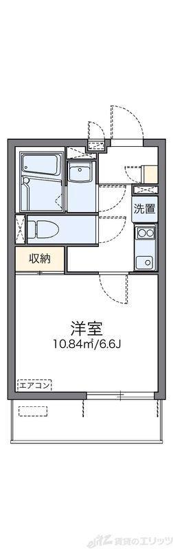 レオネクストイクセン6(1K/4階)の間取り写真