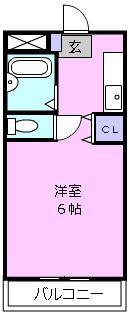 REGENT栗真(ワンルーム/3階)の間取り写真