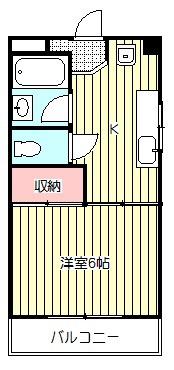コートハウス芝(1K/4階)の間取り写真