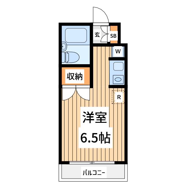 メゾンドエマーブル(ワンルーム/4階)の間取り写真