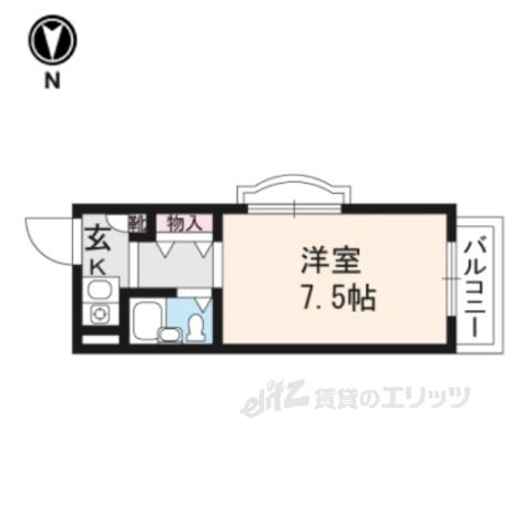 フェニックス樋口(1K/3階)の間取り写真