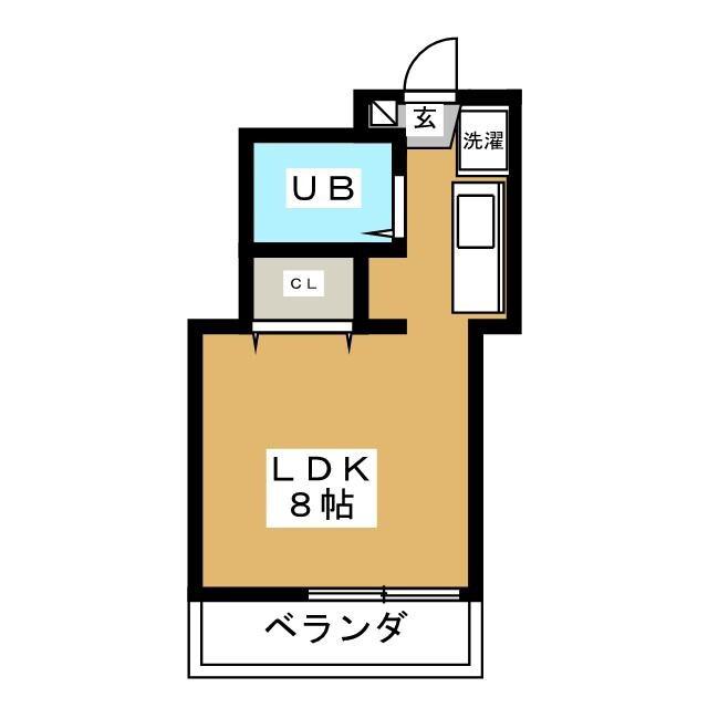 第3北松戸サンロードス(ワンルーム/5階)の間取り写真